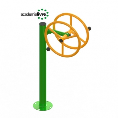 VOLANTE DE ROTAÇÃO VERTICAL DUPLO CADEIRANTE